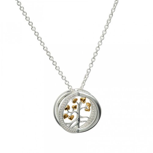 Silver 3D Tree of Life Pendant & Chain
