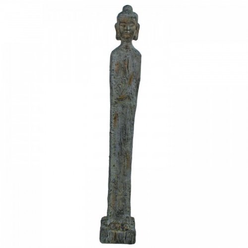 Solstice Sculptures Buddha Tall 100cm in Verdigris Effect