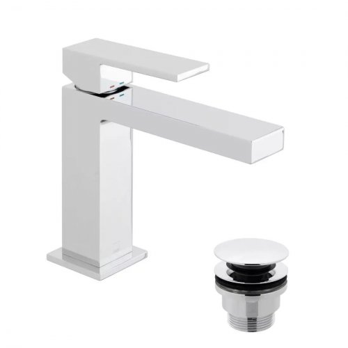 Vado Notion Slimline Mono Basin Mixer with Clic-Clac Waste