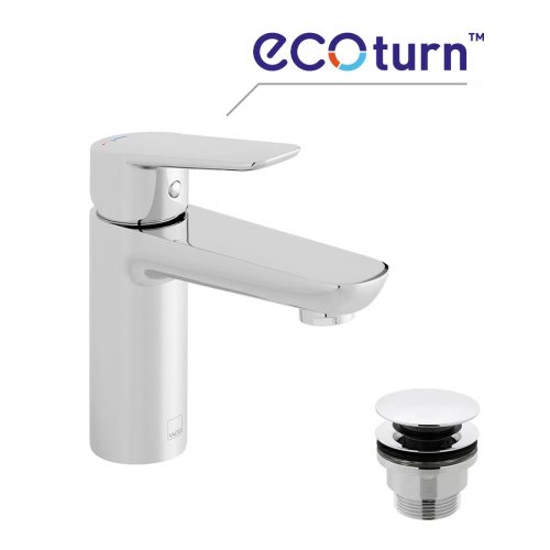 Vado Photon Ecoturn Mono Basin Mixer with Waste