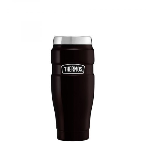 Thermos Matt Black Stainless Steel King Travel Tumbler - 470ml