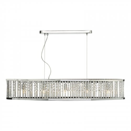 Nantes 5 Light Bar Pendant Polished Chrome Aluminium