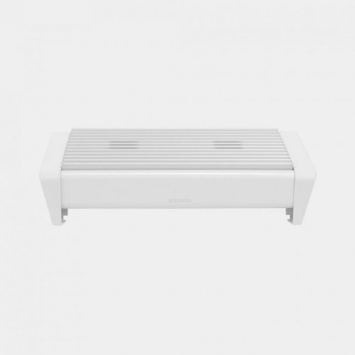 Brabantia 2 Burner Food Warmer White with Grey Grille Sparkle