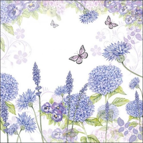 Ambiente Napkins 3-Ply Purple Wildflowers FSC Mix