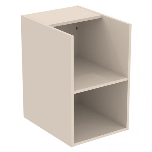 Ideal Standard i.life B Matt Sandy Beige Side Unit for Vessel Basins with 2 Shelves