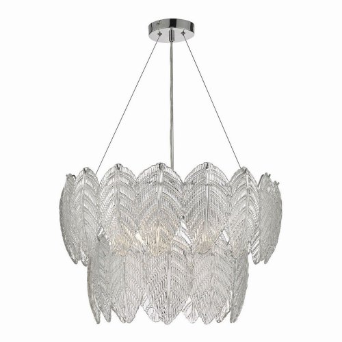 Phillipa 3 Light Pendant Clear Glass And Polished Chrome