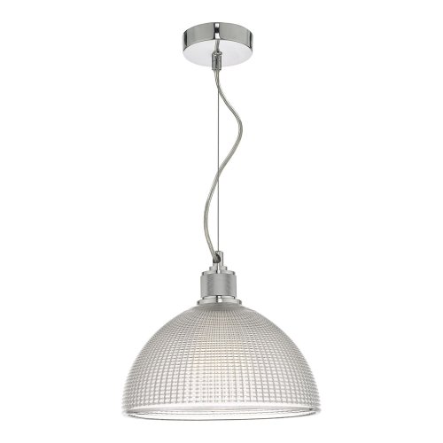 Cytheria 1 Light Pendant Chrome And Clear Glass