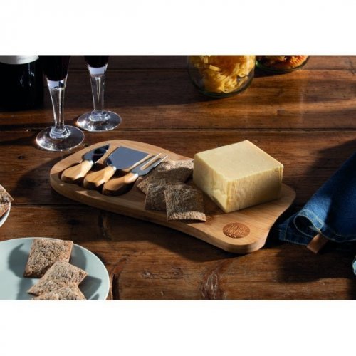 Hairy Bikers Bamboo Cheese Board and Knives