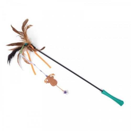 Zoon Nip-It Feather Mouse Stick