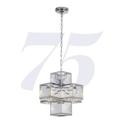 Searchlight Glacier 1Lt Acrylic Pendant - Chrome