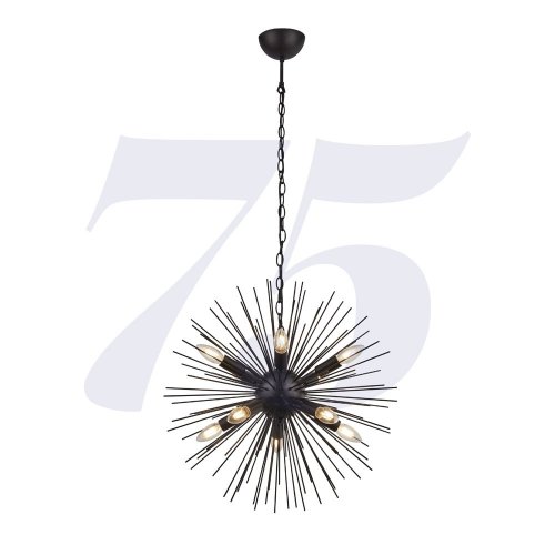 Searchlight Sputnik 10Lt Pendant - Black