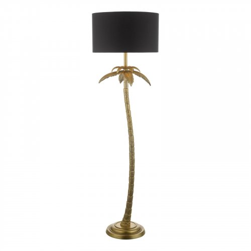 Coco Floor Lamp Antique Gold With Shade