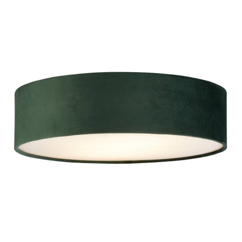 Searchlight Drum 2 2Lt Velvet Flush, Green Shade