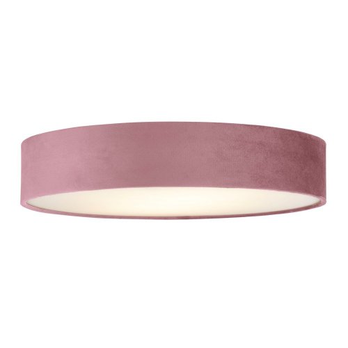 Searchlight Drum 2 3Lt Velvet Flush, Pink Shade