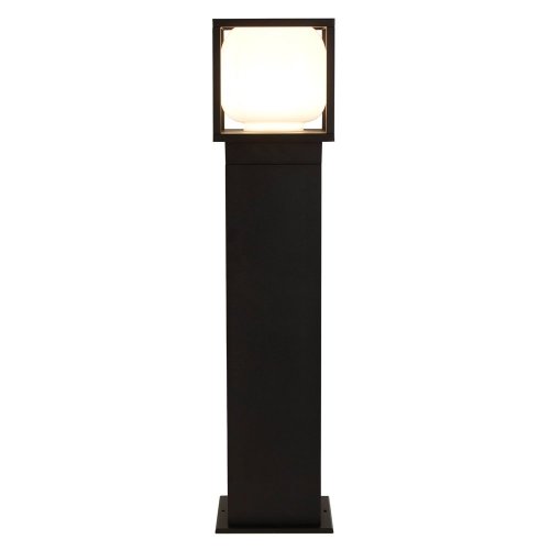 Searchlight Athens Outdoor 1Lt Led Post, Die Cast With Opal Shade