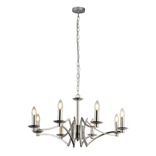 Searchlight Ascot 8Lt Pendant  Antique Brass