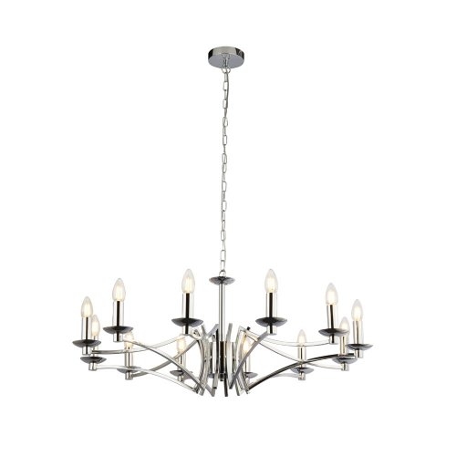 Searchlight Ascot 12Lt Pendant  Chrome