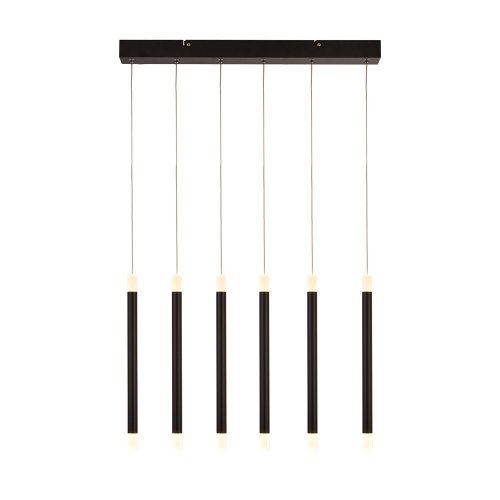 Searchlight Wands 6Lt Led Bar Pendant - Black