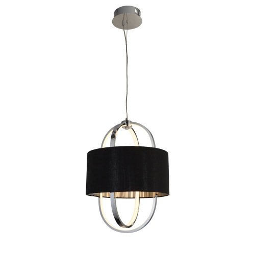 Searchlight Madrid Led Pendant With Black Shade