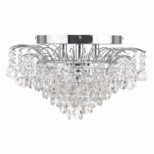 Kiruna 3lt Flush Crystal & Polished Chrome