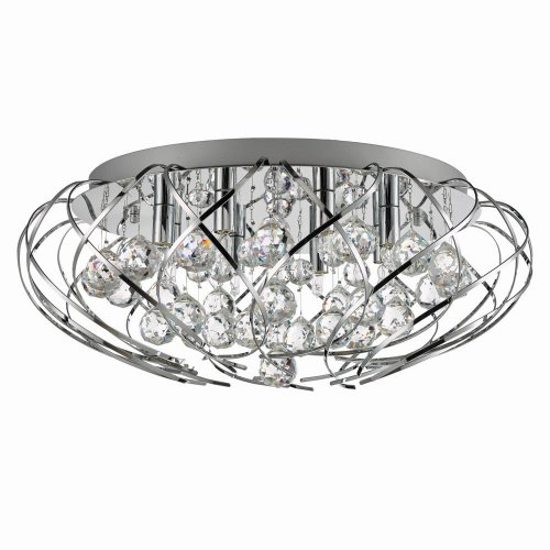 Riya 8lt Flush Crystal & Polished Chrome