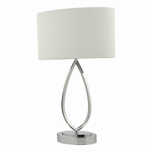 Wyatt Touch Table Lamp Polished Chrome With Shade