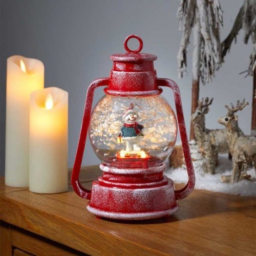 Three Kings Snowfall Frosty Lamp