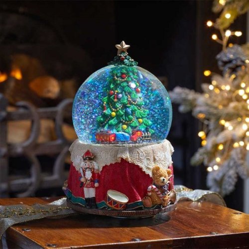 Three Kings Musical Tree SnowSphere 10cm