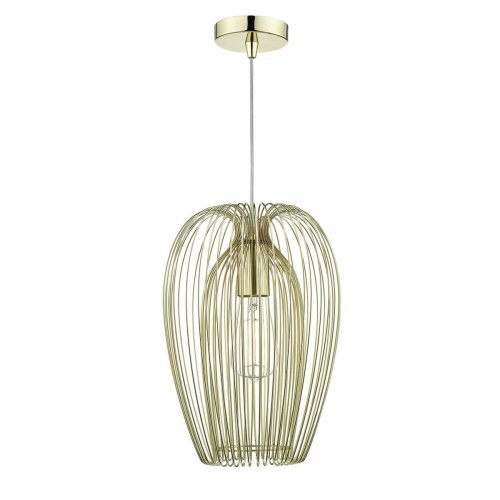 Dar Ero 1 Light Pendant Gold