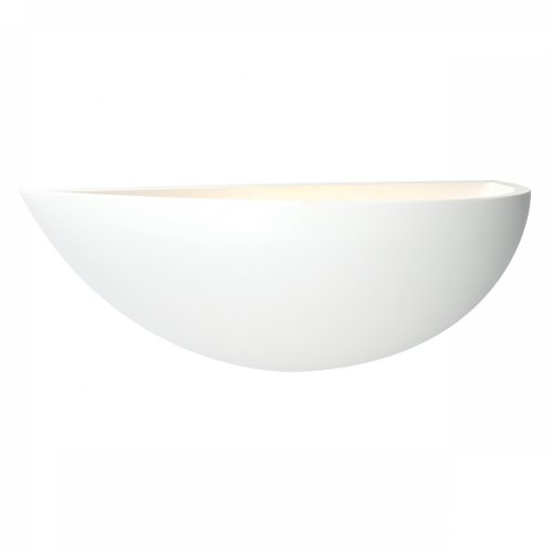 Endon Mini Crescent 1 Light Wall White Plaster