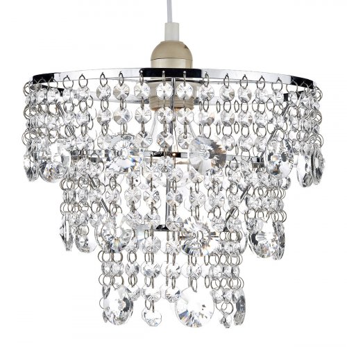 Dar Cybil Crystal Non Elec In Polished Chrome