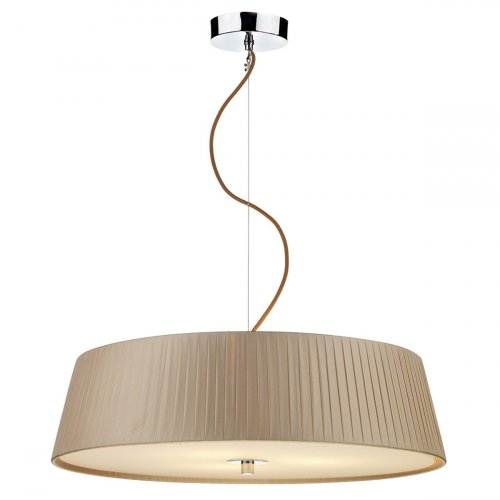 Dar Wheel 3 Light Slimline 570mm Pendant Taupe