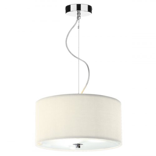 Dar Zaragoza 3 Light Pendant Cream 400mm