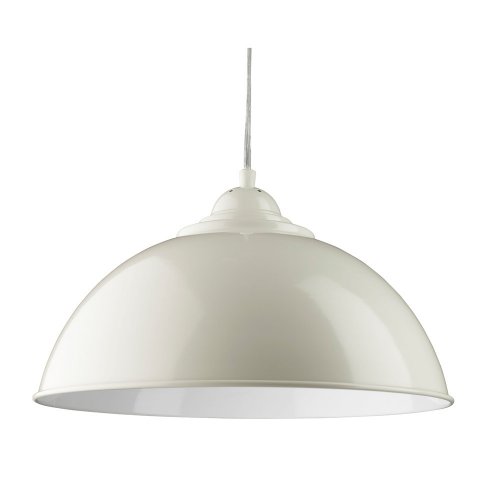 Searchlight Fusion Pendant Half Dome Ivory