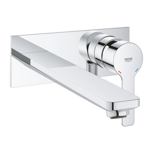 Grohe Lineare L-Size Wall Mounted 2-Hole Basin Mixer - Chrome