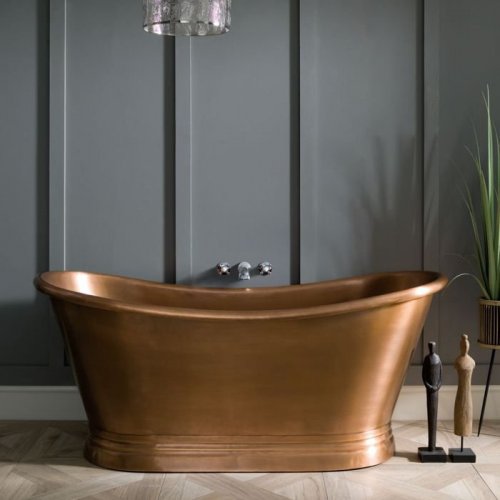 BC Designs 1500mm Antique Copper Boat Bath