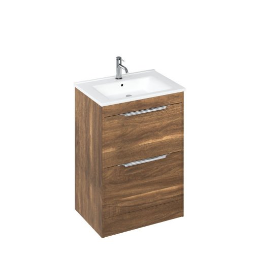 Britton Shoreditch 650mm Caramel Floorstanding Vanity Unit and Basin