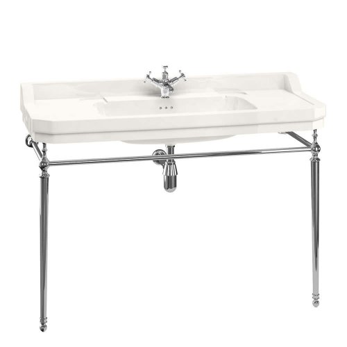 Burlington Medici Edwardian 120cm Basin and Chrome Wash Stand