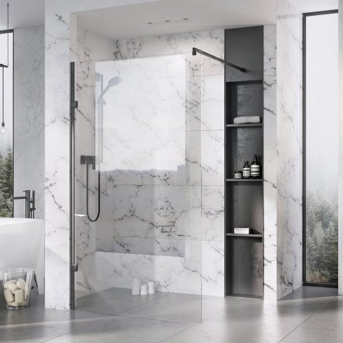 Roman Liberty 10mm 957mm Clear Glass Wetroom Corner Panel