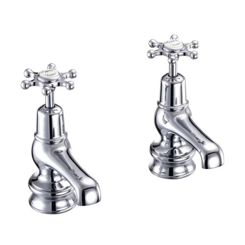 Burlington Birkenhead Regent Quarter Turn Cloakroom Taps - White