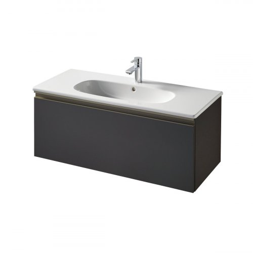 Ideal Standard Tesi Matt Dark Taupe 100cm 1 Drawer Vanity Unit