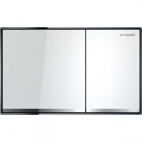 Geberit Sigma 60 White Glass Dual Flush Plate