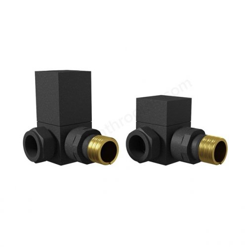 Essential 15mm Anthracite Square Corner Valve (Pair)