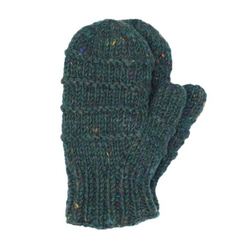 Children's fleece lined - ridge mittens - pine heather