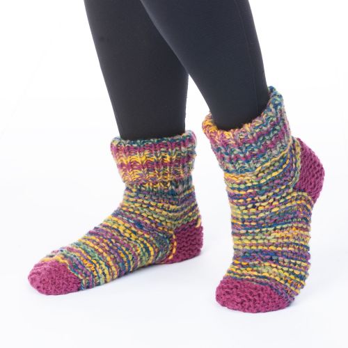 Handknit - Electric Lounge socks - Glen Berry