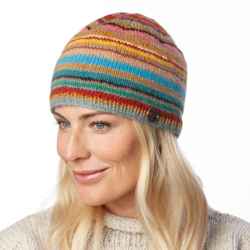 NAYA - Strata beanie - pure wool - beach