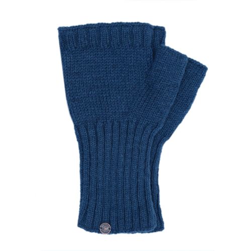 XL Long Cuff Warmer - Fleece Lined Pure Wool - orion blue