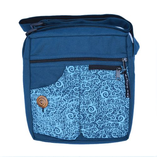 Medium Double Pocket Bag - Teal Aqua