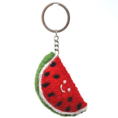 Watermelon - Wool Felt - Keyring