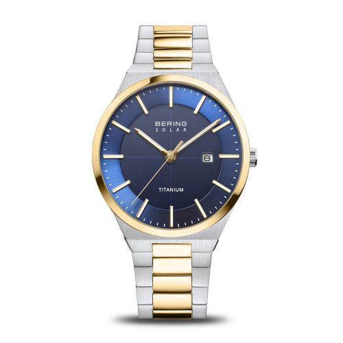 Gents Bering Titanium Bracelet Watch | Brushed Gold  | 14439-717